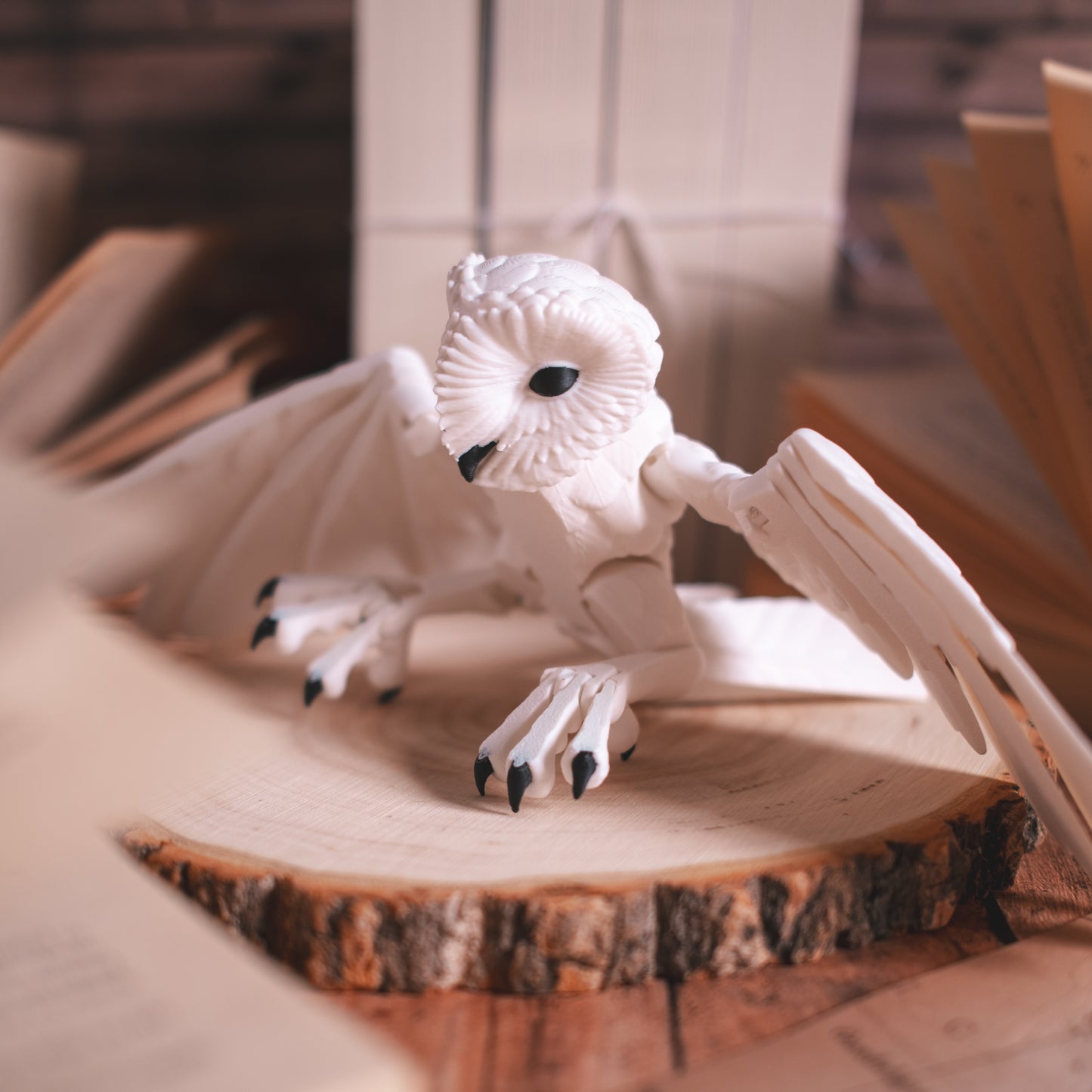 Harvest Moon Owl - White